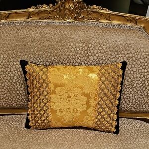 Luxurious Gold Decorative Throw Pillow - Brand
